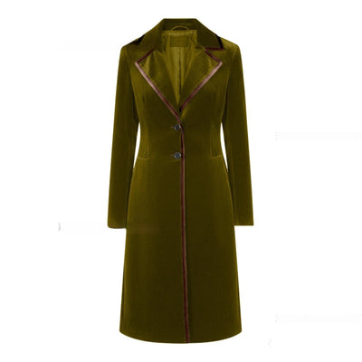 Abrigo de Terciopelo Elegante y Sofisticado para Mujer - Image 6