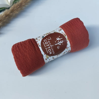 Pañuelo de Algodón y Lino Arrugado Monocromático - Image 70