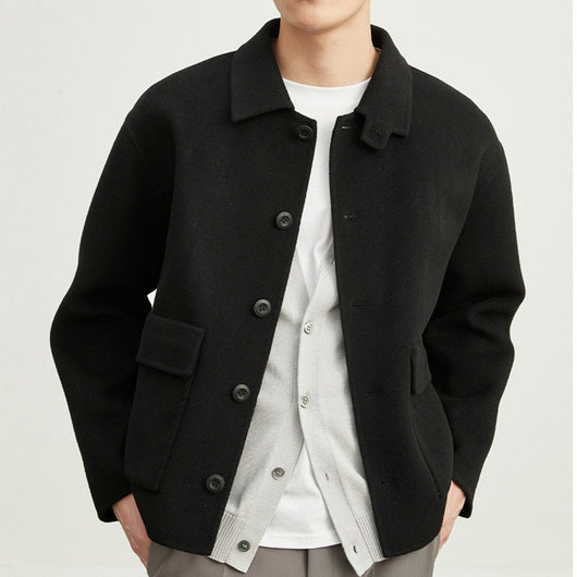 Chaqueta de Lana Reversible para Hombre - Corte Clásico - Image 8