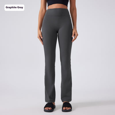 Pantalones Yoga Cintura Alta Levantacaderas Pierna Ancha Sin Marcas Efecto Segunda Piel - Image 8