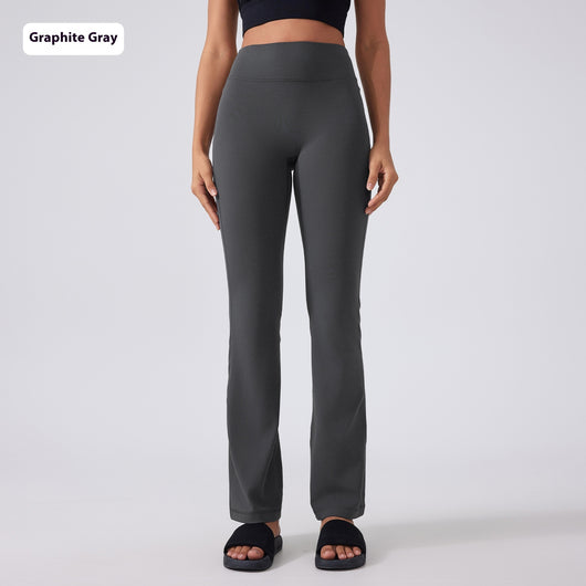 Pantalones Yoga Cintura Alta Levantacaderas Pierna Ancha Sin Marcas Efecto Segunda Piel - Image 8