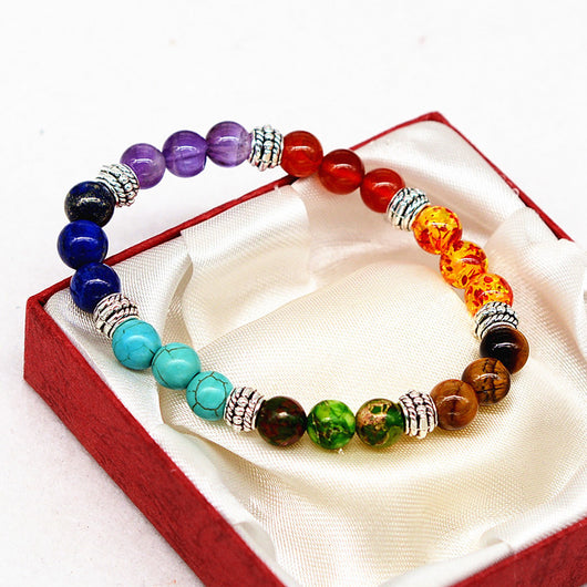 Pulsera Chakra de Piedras Naturales para Yoga y Energía - Image 21