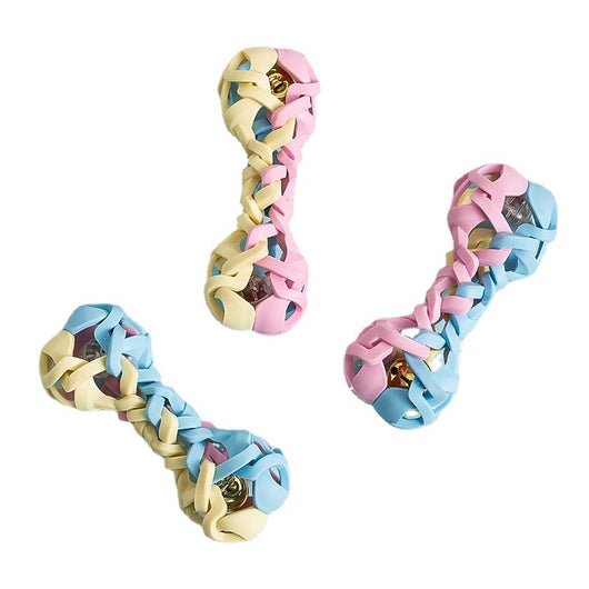 Juguete Macarrón Tejido para Perros con Sonido y Brillo - Image 5