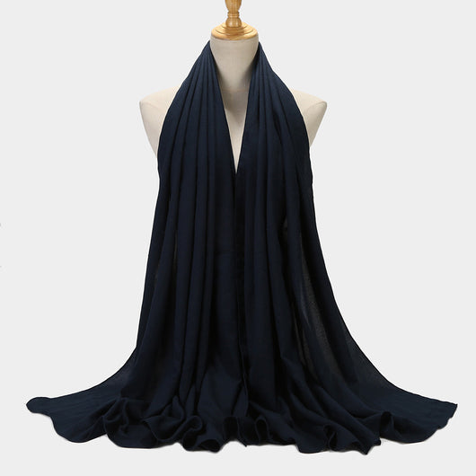 Pañuelo Cuadrado de Algodón y Lino - Diseño Liso y Versátil - Image 6