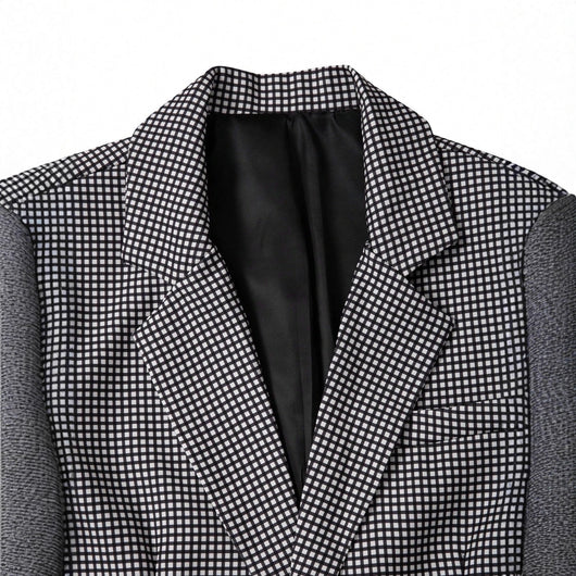 Traje Slim Fit Cuadros para Hombre - Estilo Ejecutivo Casual - Image 3