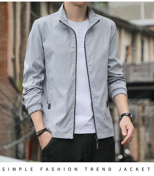 Chaqueta Cuello de Pie Clásica para Hombre - Image 9