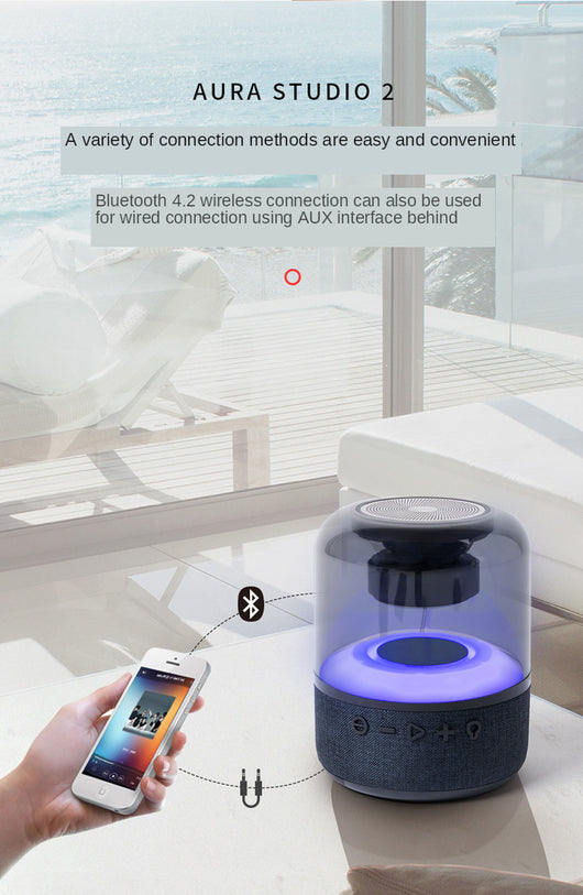 Parlante Inalámbrico Bluetooth con Luces LED Multicolor - Image 11
