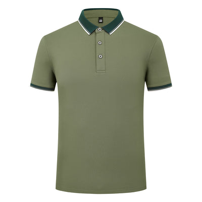 Polo Elástico de Algodón con Combinación de Colores - Image 17