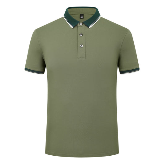 Polo Elástico de Algodón con Combinación de Colores - Image 17