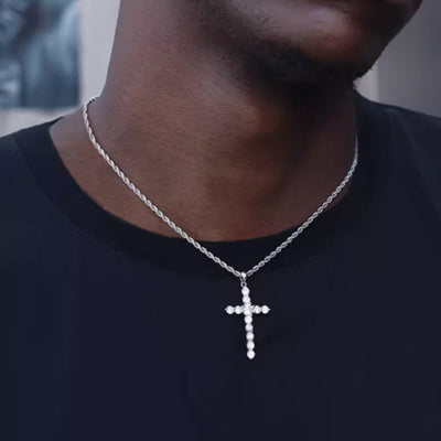 Collar Cruz de Plata S925 para Hombre y Mujer