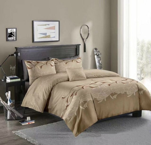 Juego de Cama Tres Piezas Negro Liso Premium - Image 12