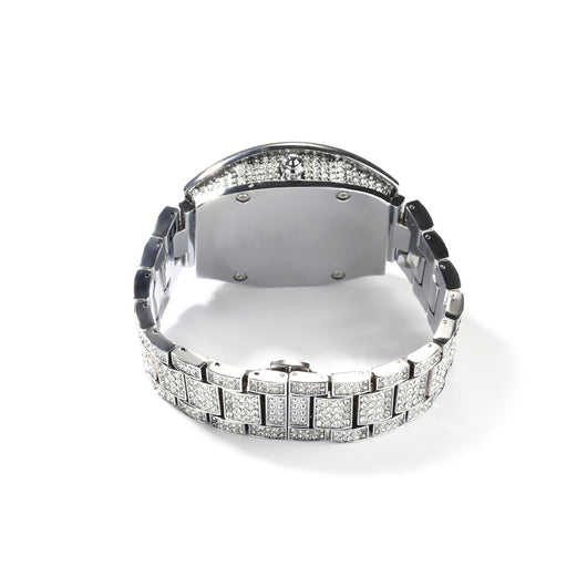 Reloj de Cuarzo Hip Hop Diseño Minimalista con Diamantes a Juego - Image 5