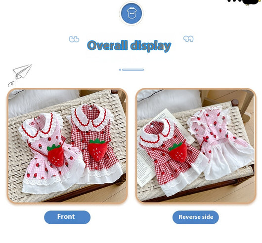 Vestido Fresa para Mascotas - Ropa Adorable para Perros - Image 9