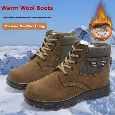Botas Térmicas de Algodón con Forro de Piel de Oveja para Hombre - Image 7