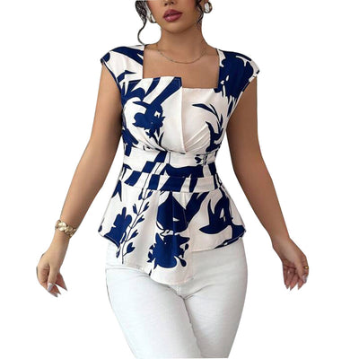 Blusa Fresca sin Mangas con Cuello Cuadrado para Mujer - Image 5