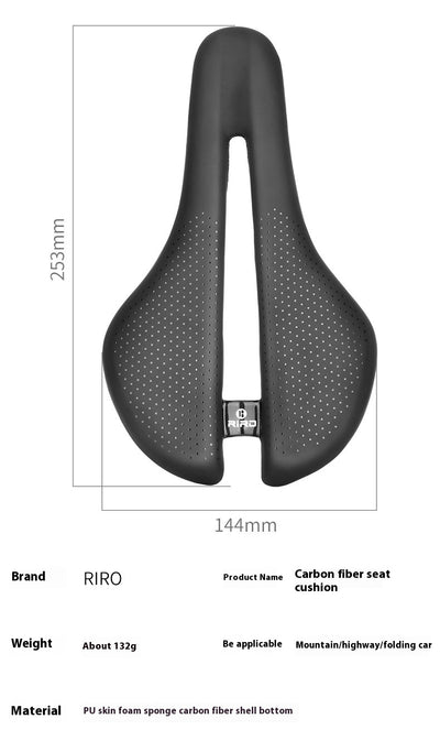 Sillín de Bicicleta MTB Fibra de Carbono Ultraligero Hueco Transpirable Racing - Image 16