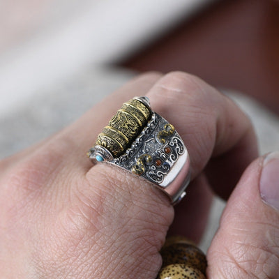 Anillo Giratorio Personalizado Ajustable Retro - Image 11