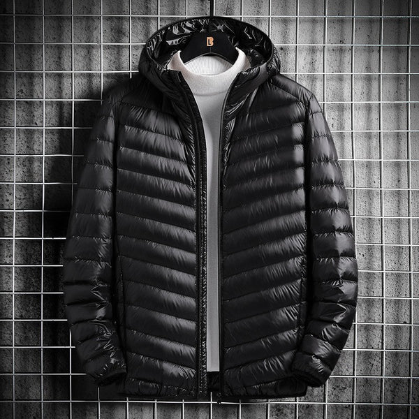 Chaqueta Ligera de Algodón con Capucha para Hombre - Image 6
