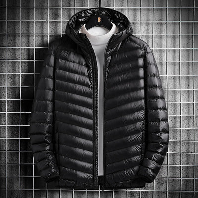 Chaqueta Ligera de Algodón con Capucha para Hombre - Image 6