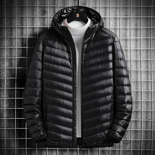 Chaqueta Ligera de Algodón con Capucha para Hombre - Image 6