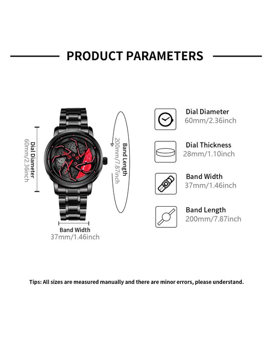 Reloj de Cuarzo para Hombre con Correa de Acero Inoxidable - Diseño Moderno y Elegante - Image 9