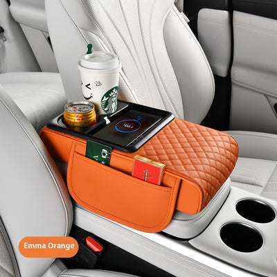 Caja Organizadora para Auto con Carga Inalámbrica Rápida y Soporte para Bebidas - Image 6