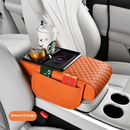 Caja Organizadora para Auto con Carga Inalámbrica Rápida y Soporte para Bebidas - Image 6