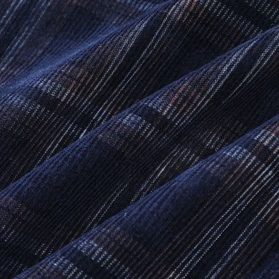 Camisa Cuadros Corduroy Manga Corta Suelta Unisex - Image 3