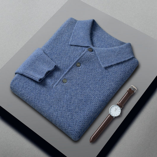 Suéter Polo de Cashmere para Hombre - Tejido Premium - Image 4
