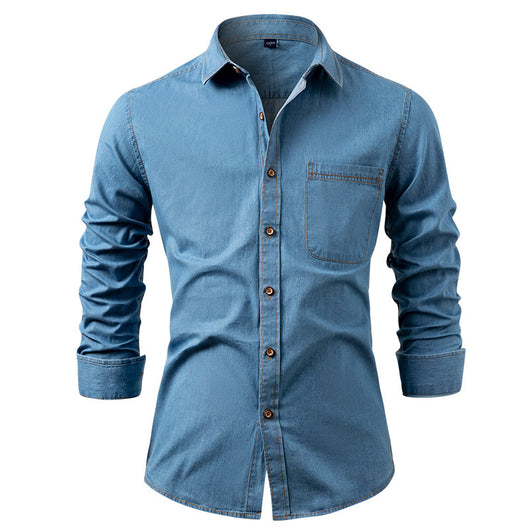 Chaqueta Casual de Algodón Puro Resistente a Arrugas para Hombre - Image 3