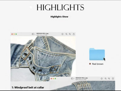 Abrigo Trinchera Denim Retro con Personalidad - Image 13