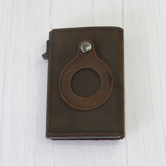 Cartera de Tarjetas de Cuero Automática Anti Pérdida - Image 13