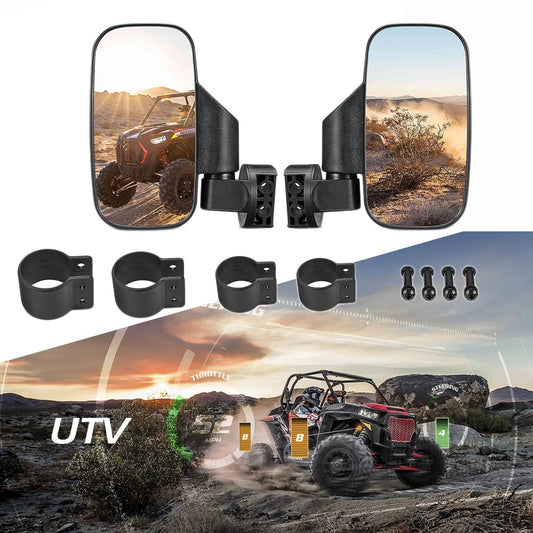 Espejo Retrovisor Panorámico Antiimpacto para ATV y Motocicleta