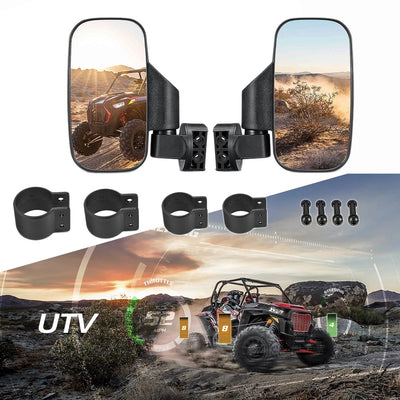 Espejo Retrovisor Panorámico Antiimpacto para ATV y Motocicleta