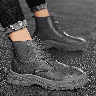 Botas Martin Negras Casual - Zapatos Versátiles para Hombre - Image 6