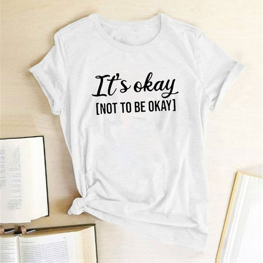 Playera Estampada It'S OKAY para Mujer - Diseño Moderno y Versátil - Image 6