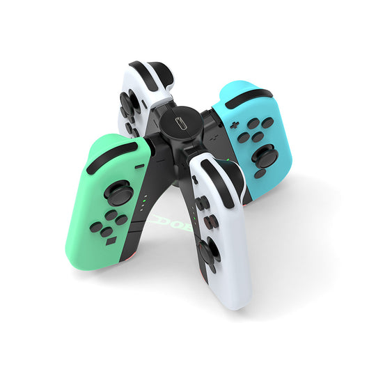 Cargador Múltiple 4 en 1 para Controles Nintendo Switch - Base de Carga Rápida - Image 12