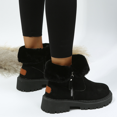 Botas de Invierno Impermeables Mujer - Gamuza Sintética con Suela Antideslizante - Image 22