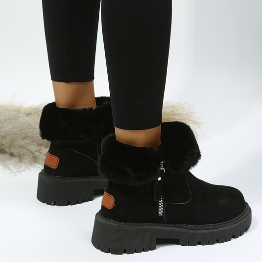 Botas de Invierno Impermeables Mujer - Gamuza Sintética con Suela Antideslizante - Image 22