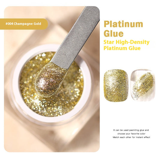 Pegamento UV de Alta Densidad Platinum para Uñas con Brillo Metálico - Image 7