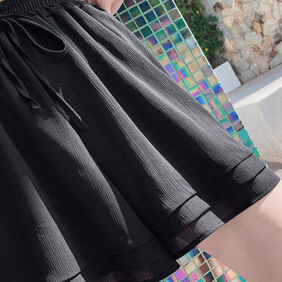 Pantalones Cortos Elásticos sin Planchado - Talla Plus para Uso Diario - Image 4