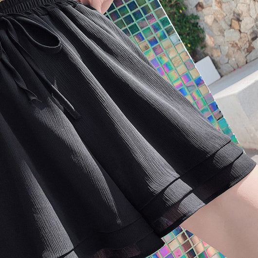 Pantalones Cortos Elásticos sin Planchado - Talla Plus para Uso Diario - Image 4