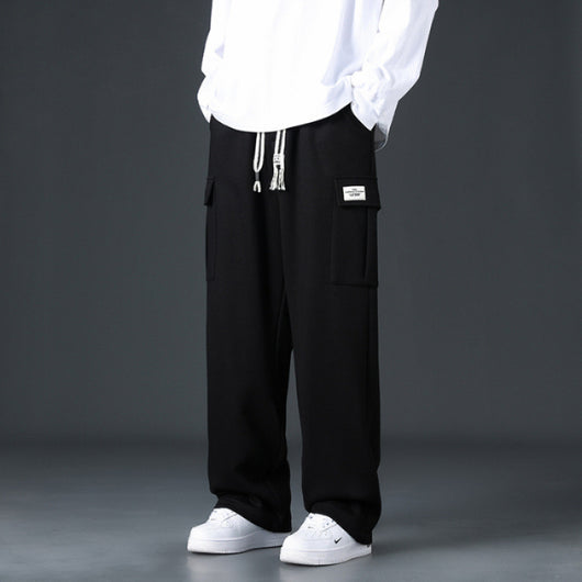 Pantalones Casuales Hombre Corte Amplio y Drapeado - Image 6