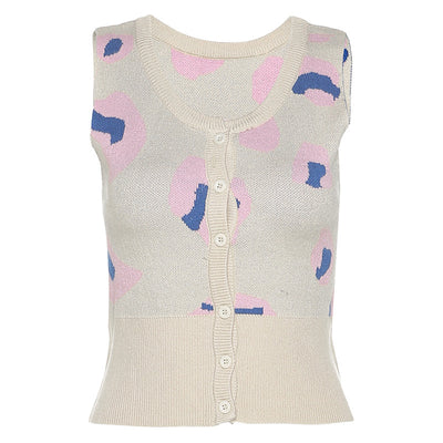 Blusa Larga Estampada con Solapa y Corte Irregular Slim Fit - Image 6