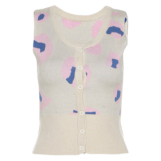 Blusa Larga Estampada con Solapa y Corte Irregular Slim Fit - Image 6