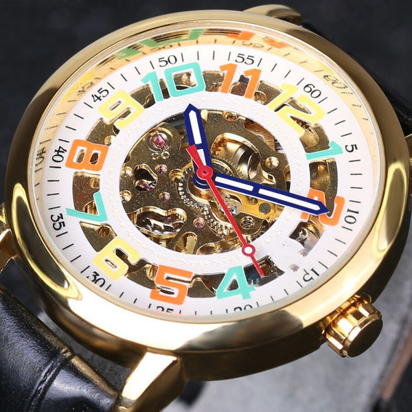 Reloj Automático Esqueleto para Hombre - Diseño Mecánico Sofisticado