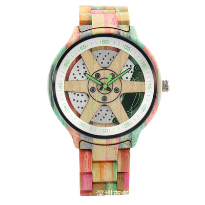 Reloj de Madera y Cuarzo para Adultos - Diseño Casual y Elegante - Image 8