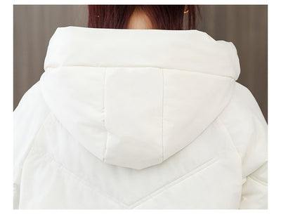 Abrigo Acolchado Grueso Talla Grande con Capucha - Algodón Cálido Invierno - Image 28