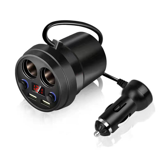 Cargador de Auto Type-C con Soporte de Taza - Carga Rápida Multifunción
