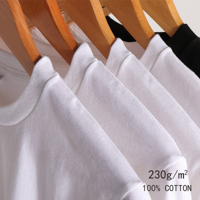 Camiseta Manga Larga de Algodón Puro Cuello Redondo Color Liso - Image 3